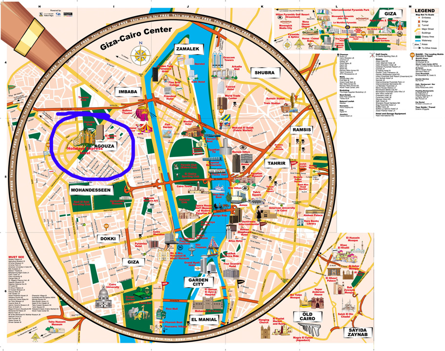 Cairo Escape Tour Map