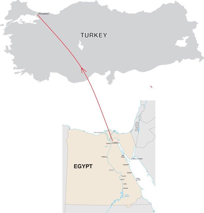 Egypt & Turkey Discovery Tour Map
